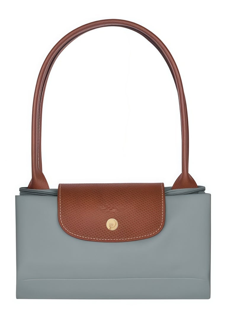 Longchamp Women's Classic Fashion Versatile Medium Handbag Shopping Bag Shoulder Bag Handbag classic Steel Gray - Image 5